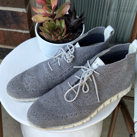 Cole Haan Gray Knit Men's Sneakers - Picture 1 of 8